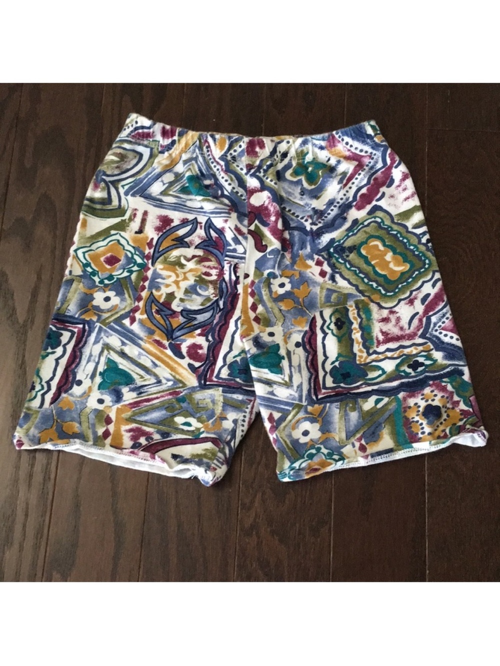 Colorful Abstract Print Shorts